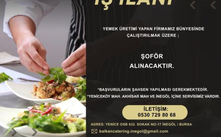 balkan yemek sanayi inegöl şöför