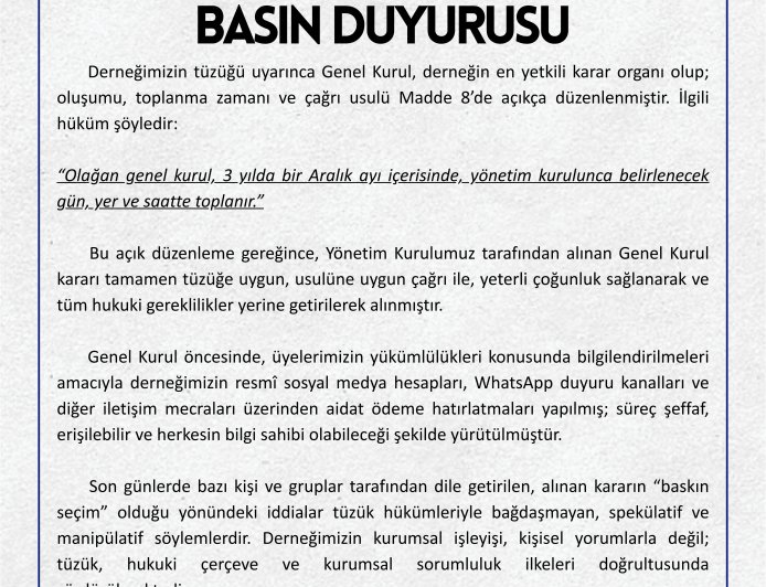 BAL-GÖÇ BASIN DUYURUSU